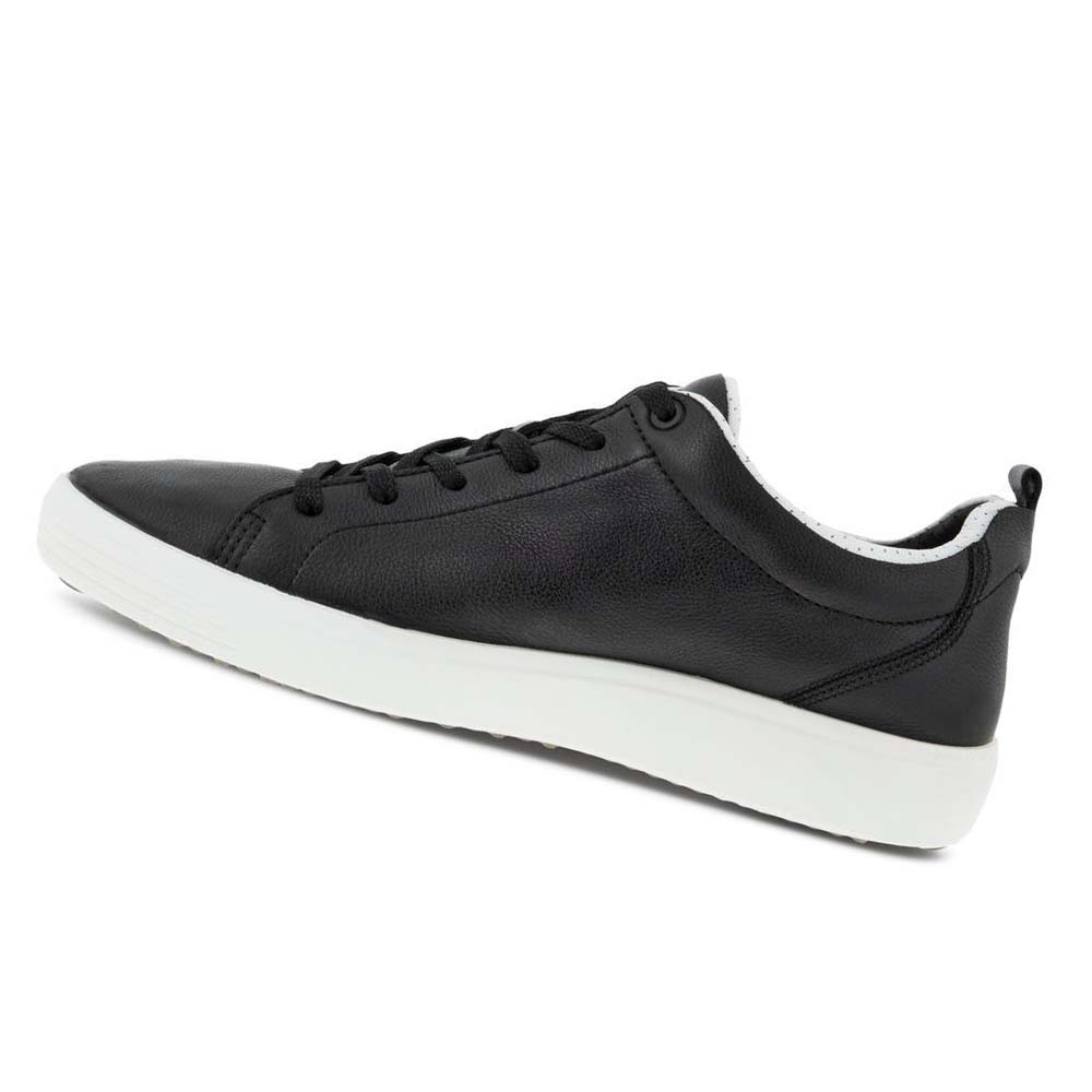 Ecco Soft 7 Craze Sneakers Herr Svarta Vita | SE 631YXF